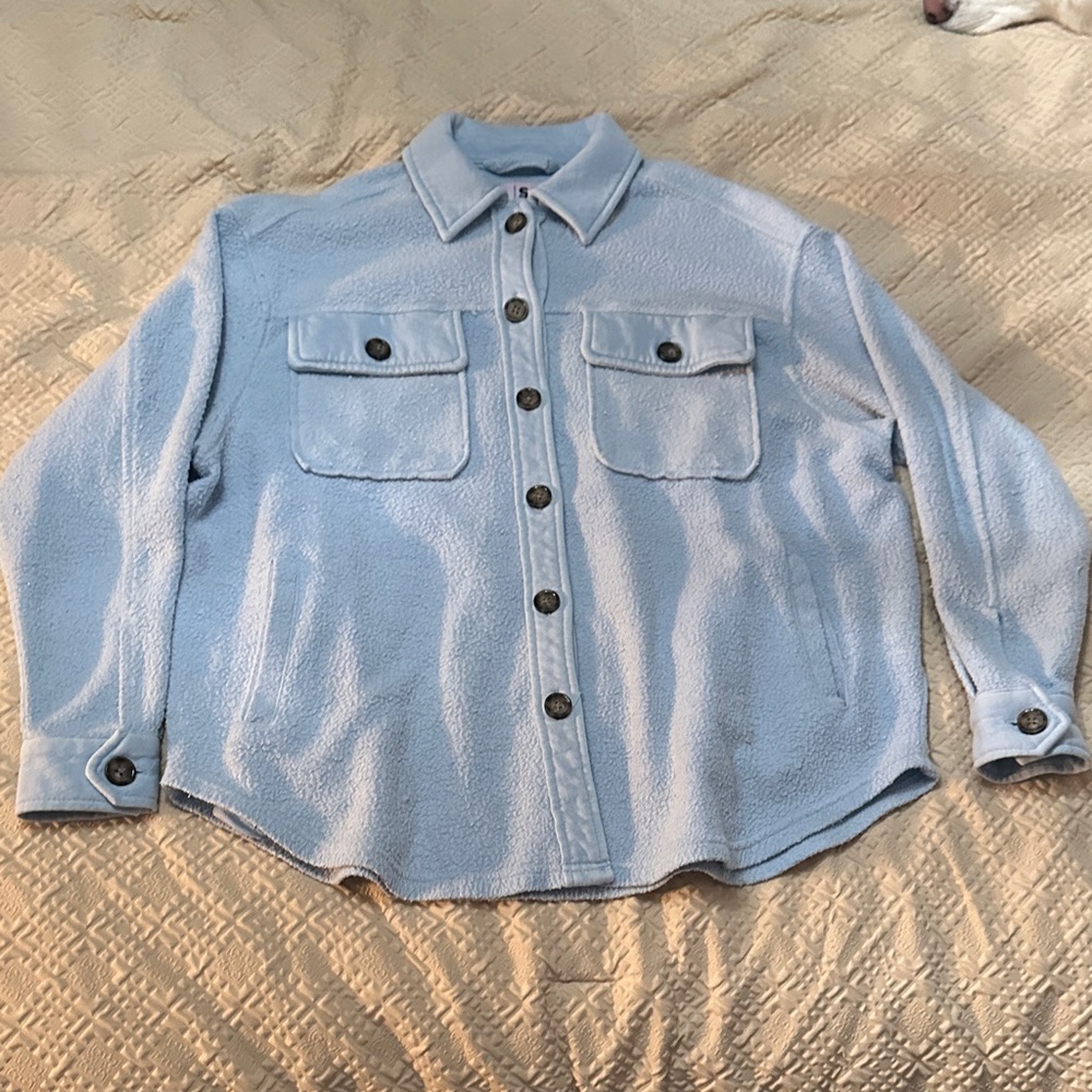 SO Light Blue Button Down Shirt - image 1